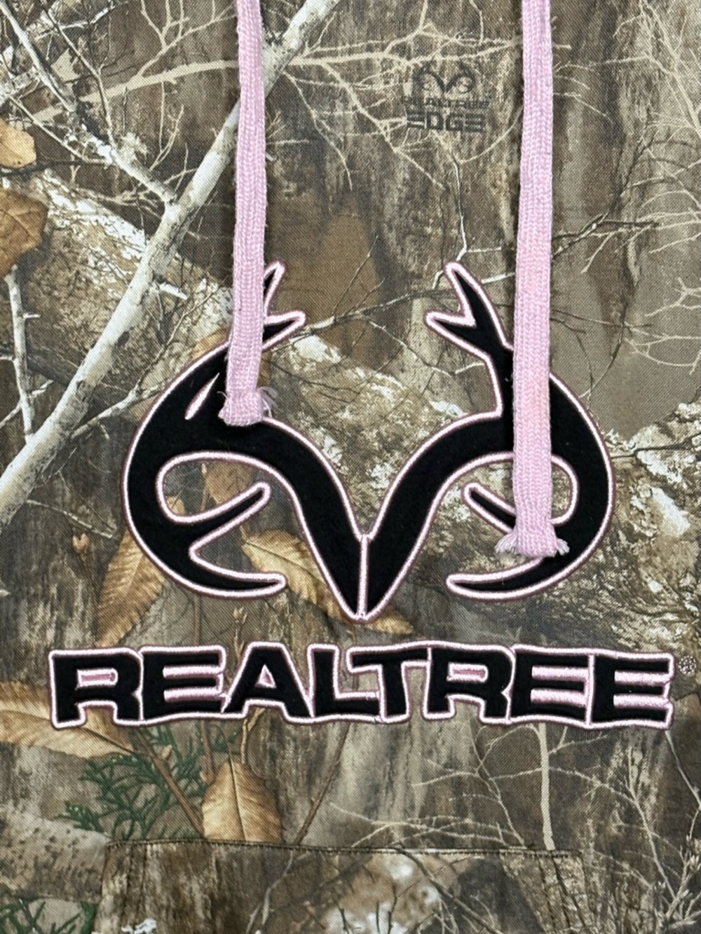 Realtree Mountainaire Forest Camo Performance Hoodie Sweatshirt Women’s XL EUC - Picture 3 of 8